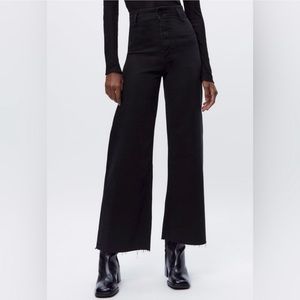 Zara high waisted marine straight jeans